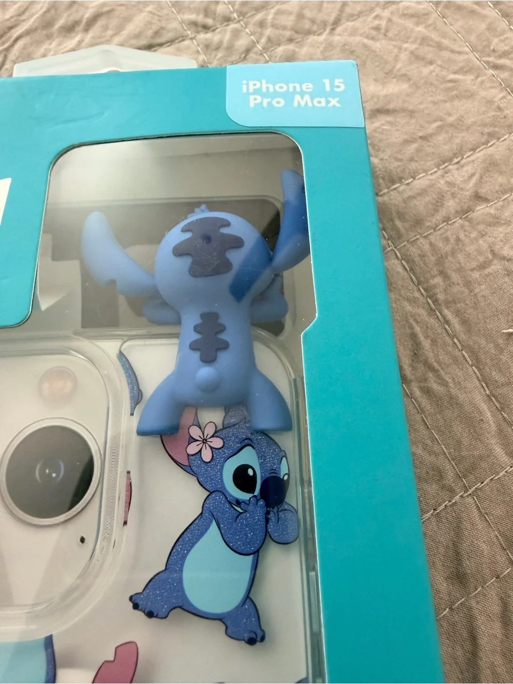 Disney Stitch Multi-Blue iPhone 15 Pro Max Case with Tech Buddy